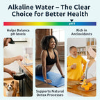 Invigorated Water pH Recharge Alkaline Water Filter Dispenser – BPA-Free Glass Countertop Water Filter Pitcher Purifier for Home & Office, 36-Cup Capacity, 360L Long Filter Life (Acacia/Marble)