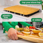 4XL Bamboo Butcher Block Cutting Board - Extra Large Cutting Boards for Kitchen 36 x 24 - Wood Countertop 24 x 36 Cutting Board - Single Tone