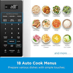 Midea MOR17BSA-SS 1.7 Cu.ft. Over The Range Microwave Oven with Smart Touch Panel, Auto Cooking Menu, 1000 W, 300 CFM Ventilation, in Stainless Steel