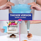 Riccle 88 pcs Cake Decorating Kit with Cake Turntable - Includes 50 Disposable + 2 Reusable Piping Bags and Tips Set, 24 Icing Piping Tips, 2 Spatulas, 3 Icing Comb Scraper, Baking Supplies