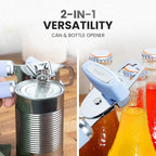 Zulay Kitchen Manual Can Opener with Bottle Opener with Turn Knob