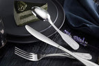 New Star Foodservice 58246 Shell Pattern, 18/0 Stainless Steel, Dinner Knife, 8.6-inch, Set of 12