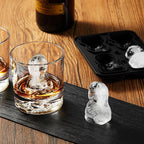 Sloth Ice Cube Tray Fun Shapes, Odd Novelty Cute Sloth Gifts, 2.2" Large Silicone Whiskey Ice Mold for Cocktails,Bourbon,Brandy, w/Funne