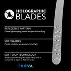 Treva Bug Fan Fly Deterrent with Holographic Blades to Clear Bugs, Mosquitoes, and Flies, Battery Powered Fly Fan 2 Pack