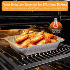 Notwoe® 40pc Disposable Aluminum Pans With Lids, 9x13 (20pc) And 8.2x5.7 Square (20pc) Combo Set, Disposable Baking and Cake Pan. (40 Pack w/Lids)