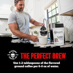 Blackout Coffee Blueberry Crumble Flavored Ground Coffee – Medium Roast, Smooth Taste, Guilt-Free Indulgence – Freshly Roasted 12oz Bag, American Made