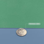 Leather Table Cover,1.8mm Thick,30x48 Inch Desk Cover,Large Desk Mat,Table Protector,Table Cover Protector,Table Top Protectors for Wood,Desk Writing Mat(Grayish Blue+Dark Green,30x48)