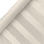 Luxury Table Protector Pad, 2 in 1 Table pad + Great Looking Tablecloth - Heat Resistant, Spill & Stain Proof - Flannel Backing (Ivory - Silk Stripe, 54x72)