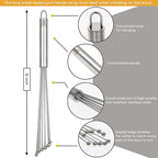 Stanless Steel Whisk (Extra Large 12 inch Stanless Ball Whisk)