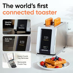 Revolution (Bundle) R180 Connect Touchscreen Smart Toaster + Toastie Press – Choose from 6 Bread Types, 7 Browning Levels, & Toastie Press Mode (Stainless Steel, 2-Slice)