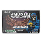 Black Rifle Coffee Company Dark Chocolate K-Cups, Rounds 12-count– Rich Dark Chocolate Favor Blended with Bold Roast in Convenient Pods