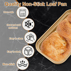 8 PCS Mini Loaf Pans Nonstick Carbon Steel Baking Bread Pan Bread Loaf Pan for Baking Loaf Tin Pan Meatloaf Baking Pan Small Bread Tins for Homemade Banana Bread, 6.1 x 3.3 inch