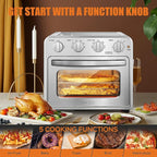Air Fryer, Geek Chef Convection Air Fryer Toaster Oven, 4 Slice Toaster Airfryer Countertop Ovens, Electric Hot Ovens Oilless Cooker, Accessories & E-Recipes Included, ETL Listed, 16QT