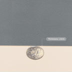 Leather Table Cover,1.8mm Thick,35.4x70.9 Inch Table Protector,Table Protector for Dining Room Table,Dining Table Cover,Table Cover Protector,Dining Table Pad(Off White+Light Gray,35.4x70.9)