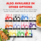 Chef Craft 5 Piece Multicolored Premium Silicone Kitchen Tool Set, Assorted (42086)