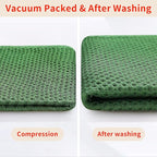 Homaxy 100% Cotton Waffle Weave Kitchen Dish Towels, Ultra Soft Absorbent Quick Drying Cleaning Towel, 13 x 28 Inches, 6-Pack, Grass Green