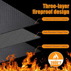 70X48 Inches Extra Large Grill Mat for Outdoor Grill - Fireproof Deck and Patio Protector, Waterproof and Oil-Proof Barbecue Grill Mat