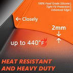 17" Silicone Griddle Mat Cover for Blackstone, Heavy Duty Silicone Cover, All Year Round Griddle Top Protective Mat for Black Stone Accessories