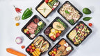 FULING 32 oz 150Pack Plastic Meal Prep Food Storage Containers with Lids Reusable 1 Compartment To Go Lunch Box Black Extra Large &Thick Microwave Freezer Dishwasher Safe BPA Free Stackable