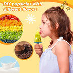 Popsicle Mold Set 4 Pieces Homemade Silicone Popsicle Maker Easy Release Ice Cream Molds Reusable DIY Pop Molds (Pink, WinterWonder Pops)
