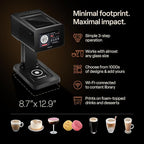 Ripples The Original Maker II, Print on Beverage Foam and Desserts, Plant-Based Ingredients Only, Selfie and Personalized Designs (Machine + Coffee Pod)