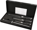 NANFANG BROTHERS Damascus Knife Set 4 PCS, Japanese Knife Set, VG10 Steel Core Chefs knives Sets, Professional Ultra Sharp Kitchen Knives, Equipped with Ergonomic Handles