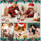Flycalf Christmas Cookie Cutters Santa with Plunger Stamps Holiday PLA Baking Accessories Cutter Molds Gifts Decorative Party 3.5" Kitchen Cake Supplies