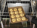 GoodCook BestBake Nonstick 10" x 15" Textured Carbon Steel Cookie Sheet, Medium Baking Tray, Scratch-Resistant Bakeware, Even Heating, Durable Bronze Nonstick Baking Sheet