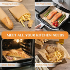 MUCHII 200 Pcs Parchment Paper Sheets, 12 x 16 Inch Precut Non-Stick Baking Parchment for Oven, Grilling, Steaming, Air Fryer, and Half Sheet Pans