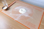 Silicone Pastry Mat 34'' By 26'' Extra Large Baking Mat with Measurements for Dough Rolling, Kneading Board, Kitchen Counter Mats, Perfect for Dough, Fondant, Pie Crust, Cookies, Bread, Pasta, Pizza