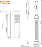 Deiss LUX Fine Grater & Lemon Zester, Parmesan Cheese Grater Handheld - Spices, Citrus Fruits, Hard Cheeses, Garlic, Chocolate, Nuts, Ginger, Vegetable Shredder