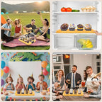 MinBoo Reusable Bamboo Cupcake Storage for Birthday Holiday Party Bakery Supplies Containers Portable 12 Standard-Size Cupcakes with Heightened Transparent Lid & Carry Handle