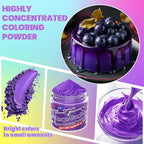 Food Coloring Powder - 12 Vibrant Colors Powered Food Coloring, Food Grade High Concentrated Food Dye for Baking, Cake Decorating, Icing, Cookies, Candy, Slime, 5g/bottle