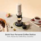 OutIn Claro Portable Coffee Scale, Espresso Scale 2kg/0.1g Accurate Measurement, Pour Over Coffee Scale Multiple Modes, Timer Function, Rechargeable, with Protective Bag