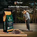 TheOne Kafé Guatemala Dark Roast Whole Bean Coffee – Organic, Single Origin, Premium Specialty Coffee and Ethically Sourced – Fresh Roasted for Espresso, Drip, Pour Over – 12 oz (Pack of 2)
