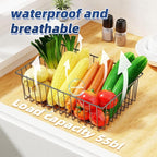Simple Trending 8 Pack Large Wire Baskets for Organization, Metal Pantry Storage Baskets for Cabinet, Kitchen, Garage, Bathroom, Black