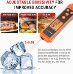 ThermoPro TP420 2-in-1 Instant Read Thermometer for Cooking, Infrared Thermometer Cooking Thermometer with Meat Probe, Non-Contact Laser Meat Thermometer for Griddle Grill Pizza Oven HVAC Pool