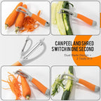Li&Zhao Vegetable Peelers - Potato Peelers Fruit Peeler Veggie Peeler Carrot Peeler Apple Peeler Garlic Peeler kitchen tools Corn Peeler (2 Blades)