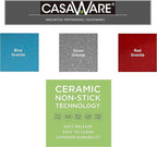 casaWare Toaster Oven 12 x 11-Inch Baking Sheet with a 1.5-Inch Handle (Silver Granite)