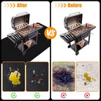 80X48 Inches Extra Large BBQ mats for outdoor grill - Fireproof Deck and Patio Protector, Waterproof and Oil-Proof Barbecue Grill Mat