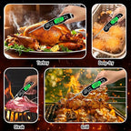Meat Thermometer Digital, Instant Read Meat Thermometer with Backlight & Magnet for Kitchen, Beef, Grill, Turkey,IP67 Waterproof Cooking Thermometer，Suitable as Stocking Stuffers for Men