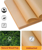 200 Pcs Parchment Paper Sheets, 12x16.5 Inch Precut Non-Stick Unbleached Parchment for Baking, Cookie, Cooking and Bread, Fits Half Sheet Pans