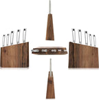 Cangshan TN1 Series 1024838 Swedish 14C28N Steel Forged 6-Piece Knife Block Set, Walnut