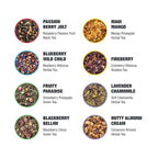 Tiesta Tea - Top 8 Favorites Sampler Set, Loose Leaf, Up to 80 Cups, High to No Caffeine, Hot & Iced, Tea Variety Pack with Green, Herbal, Black & Chai Brew, 8 Sample Pouches