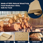 300 PCS Parchment Paper Sheets 8.66x8.66 Inch, Unbleached Parchment Paper for Baking, Non-Stick Precut Parchment Sheets for Baking Grilling Frying Steaming