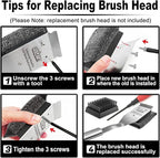 GRILLART Grill Brush Bristle Free, Safe Grill Brush for Outdoor Grill, SteamWizards BBQ Grill Cleaning Brush Kit, Replaceable Head Grill Scraper Tool, Grill Cleaner BBQ Accessories, Gifts for Men/Dad