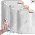Vacuum Seal Bags for Clothing with Rechargeable Cordless Pump, 18 Pack Vacuum Storage Space Saver Bags, Compression Packing Seasonal Storage for Clothes Bedding Blanket Pillows Comforters