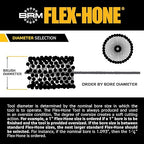 Brush Research BC18M80 FLEX-HONE®, 0.709" (18mm) Diameter, 80 Grit, Silicon Carbide, for Mild Steel, Stainless Steel, Cast Iron and Softer Ferrous Materials