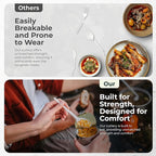 100% Compostable Forks 500 Large biodegradable forks Disposable Compostable Cutlery Silverware Utensils durable and heat resistant alternative to plastic forks with convenient tray by KOALALOVE
