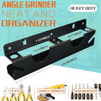 ULIBERMAGNET Angle Grinder Holder, Solid Steel Utility Storage Rack,Heavy Duty Wall Mount Storage Metal Shelf Holder for Angle Grinders, Cutters, Polishers,Screwdriver